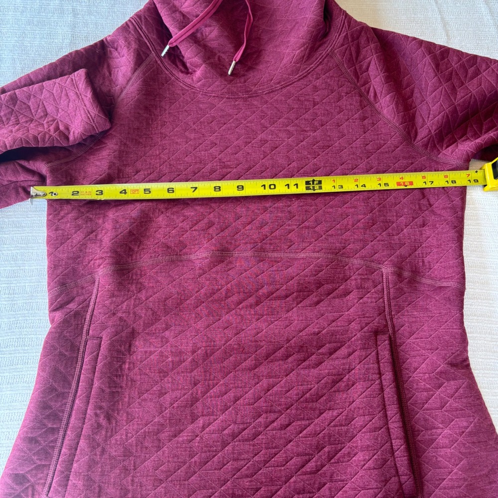 Marmot Annie Womens Quilted Funnel Neck Hoodie Burgundy Heather Pullover Medium - Picture 5 of 9
